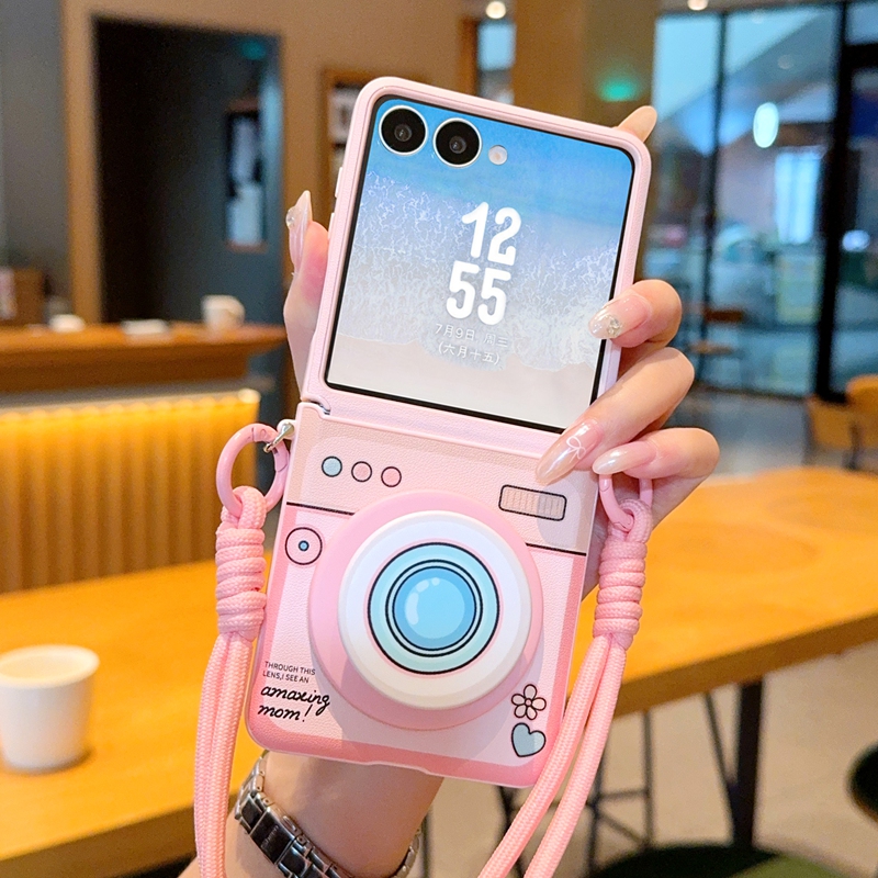 phone case suitable samsung z flip 7 creative camera design - Temu