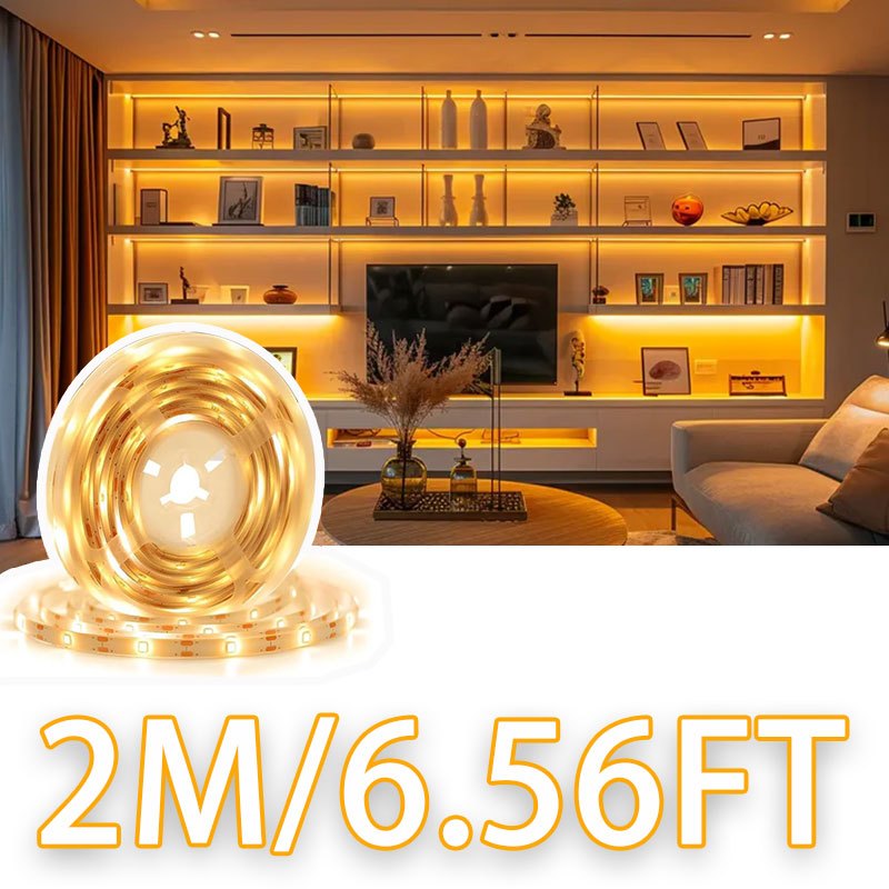 Usb Led Strip Light With Hand Motion Sensor, Under Cabinet Led Lighting, Led Light , Cabinet, Shelf, Counter, Bedroom, Motion Sensor Closet Lights
