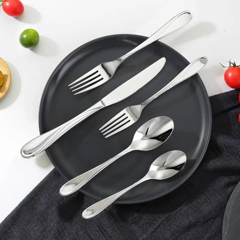 65pie silveryware set stainless steel cutlery flatware utensil kitchen for 12 Product details 7