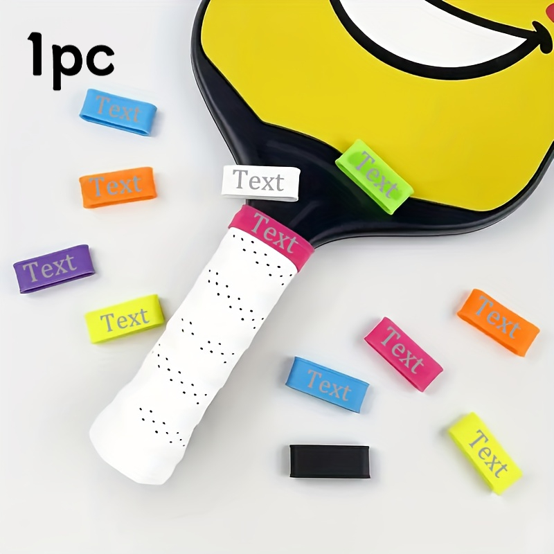 TEMU Custom Pickleball Paddle Grips - Personalized With 1/2/4/6/8 Customizable Text, Silicone Non-slip Grip, Suitable For All Paddles - Add Name,