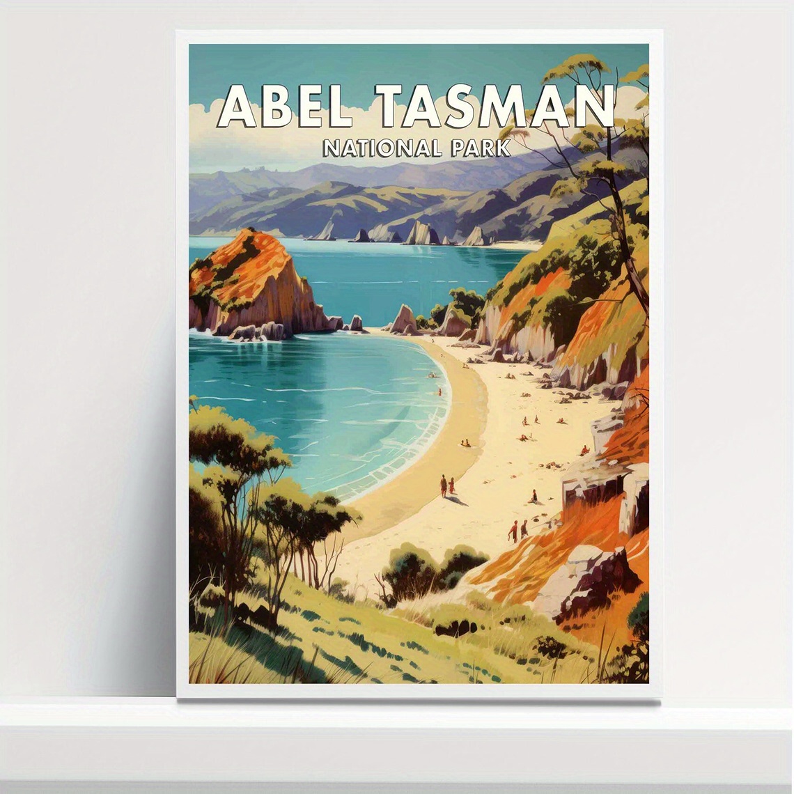 2d flat 1pc     national park poster art print 12x16 inch frameless canvas wall decor vibrant   landscape   home bedroom   room bathroom hotel cafe office beach theme decor