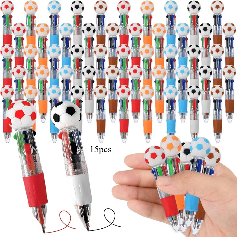 Image of Random 15/30 Soccer Pens, Mini Pens, Cute And In 1 Ballpoint Pens, Birthday Gifts, Easter Teacher Supplies, Perfect Soccer Party Gifts