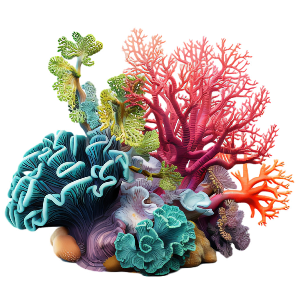 1 set of colorful coral wall stickers for     decoration self   waterproof and removable   for living room bedroom and bathroom