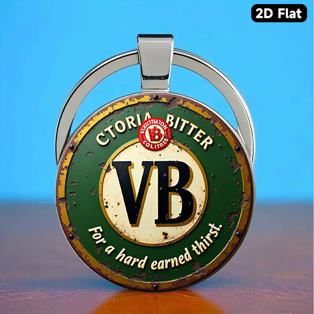 TEMU 1pc Vintage Keyring | Retro Humor Classic Purse Bag Backpack Charm, Car Ornament, Earbud Case Cover, Christmas Gift For Beer Enthusiasts, Alloy
