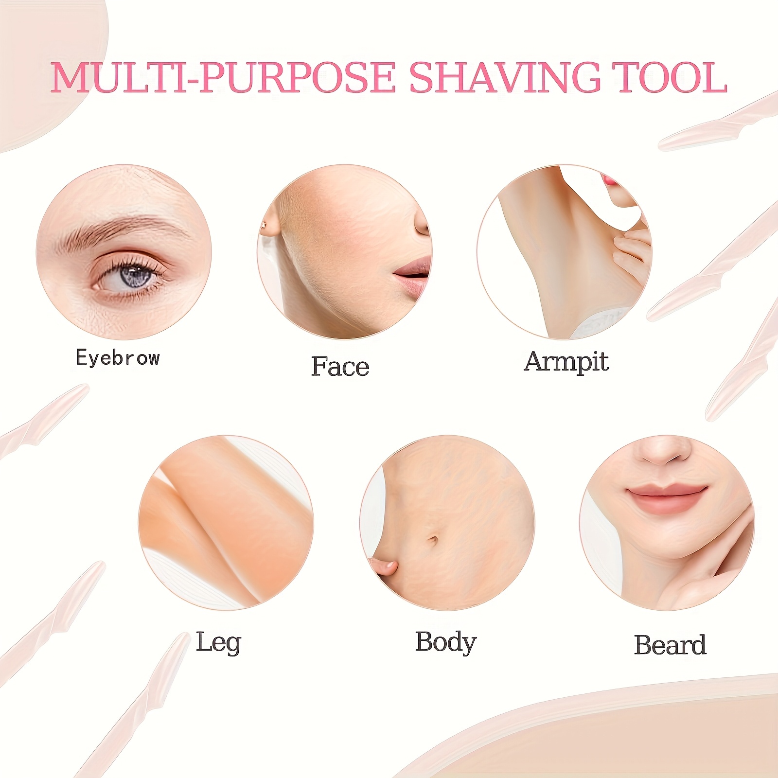 15/10/5pcs Stainless Steel Eyebrow Razor Set with Protective Cap - Precision Shaver for Men & Women, Ergonomic Design, Durable & Safe for Sensitive Light Beige, Includes 3 Interchangeable Blades, Ideal for Eyebrows, Face & Body Hair Removal, Eyebrow Trimmer, Facial Hair Removal, Sleek Metallic Finish, Interchangeable Blades, Highquality Blades, Personal Care Tool, Men'S Grooming, Compact Design, Sturdy Construction