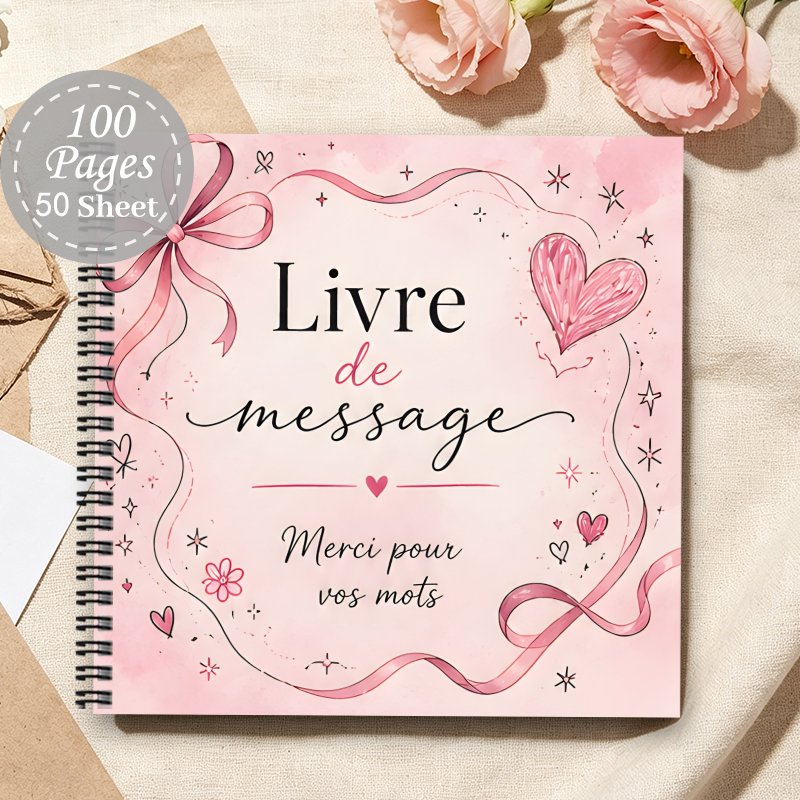 TEMU 1 pièce 'or esthétique à spirale de style français, , Cadeau-témoin pour , cérémonies de de diplômes, baptêmes, fêtes d'anniversaire, Livre de