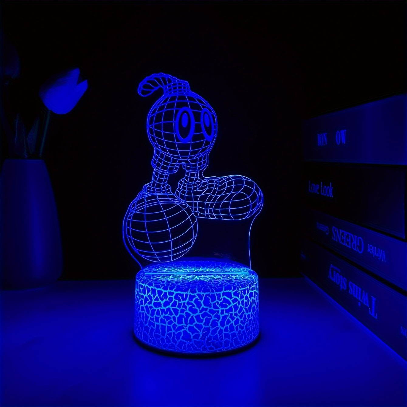 modern 3d cartoon night light desk lamp usb powered 7   switch plastic tabletop   for bedroom study gaming room ideal holiday birthday gift desk lamp for office study room lighting   design durable plastic Product details 0