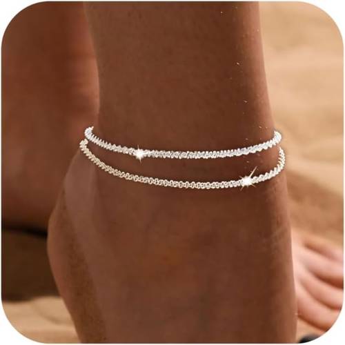 waterproof star anklet for women hypoallergenic stainless steel adjustable chain summer beach jewelry teen gift idea