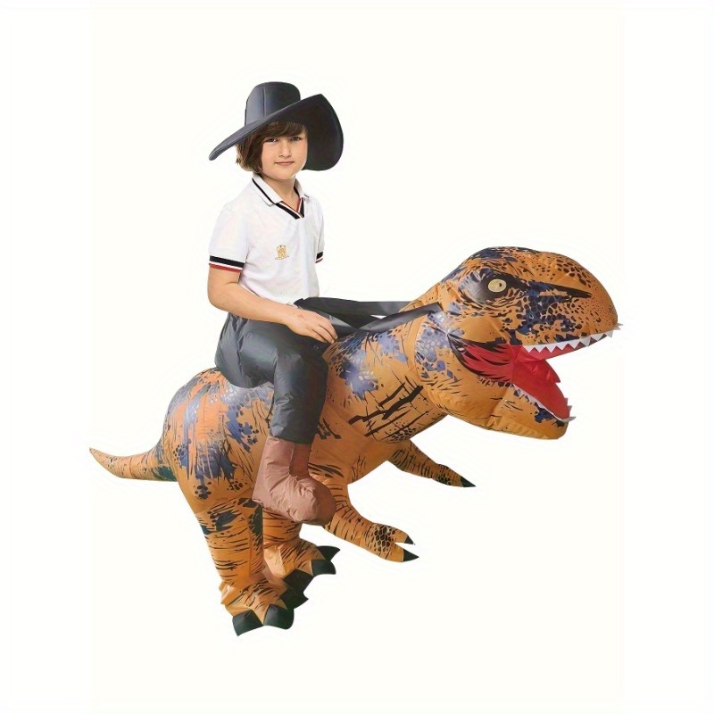 TEMU Teen Boy Inflatable Costume, Dinosaur Ride Costume, Halloween , Over 14 Years Old, Male And Female Can Wear