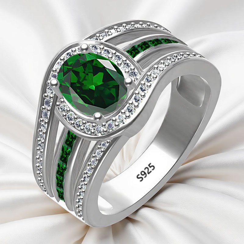 Image of 925 Sterling ' Fashionable Ring, Elegant And Fashionable, Set With Cubic, A High-quality Ladies' Ring With , Suitable For Vacation Trips, Daily Wear, The Perfect Commemorative Gift For Fri