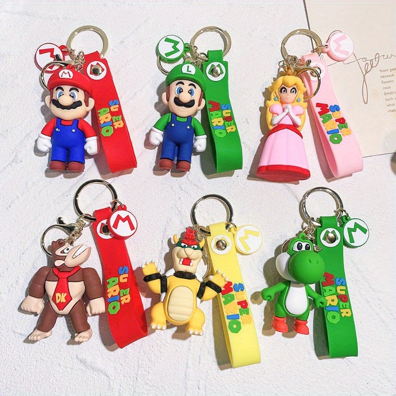 

1pc Super Silicone Keychain - Pendant, Cute Figurine Keyring, Unisex Backpack Accessory, Perfect Gift For Fans, Collectible Keyring For Party Decor