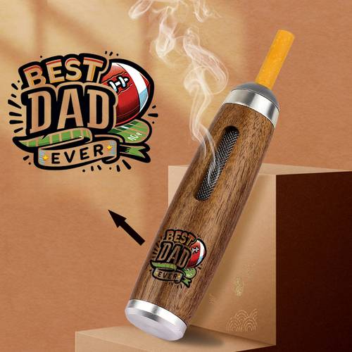 1pc herb smoking pipe with best dad ever and basketball graphic ideal gift for fathers