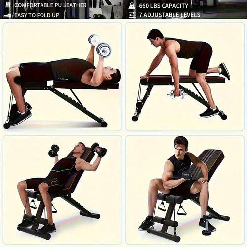 multifunctional adjustable fitness chair home supports sitting and lying training 75cm 110cm size with rope and footrest design foldable for space saving storage model tmb 001