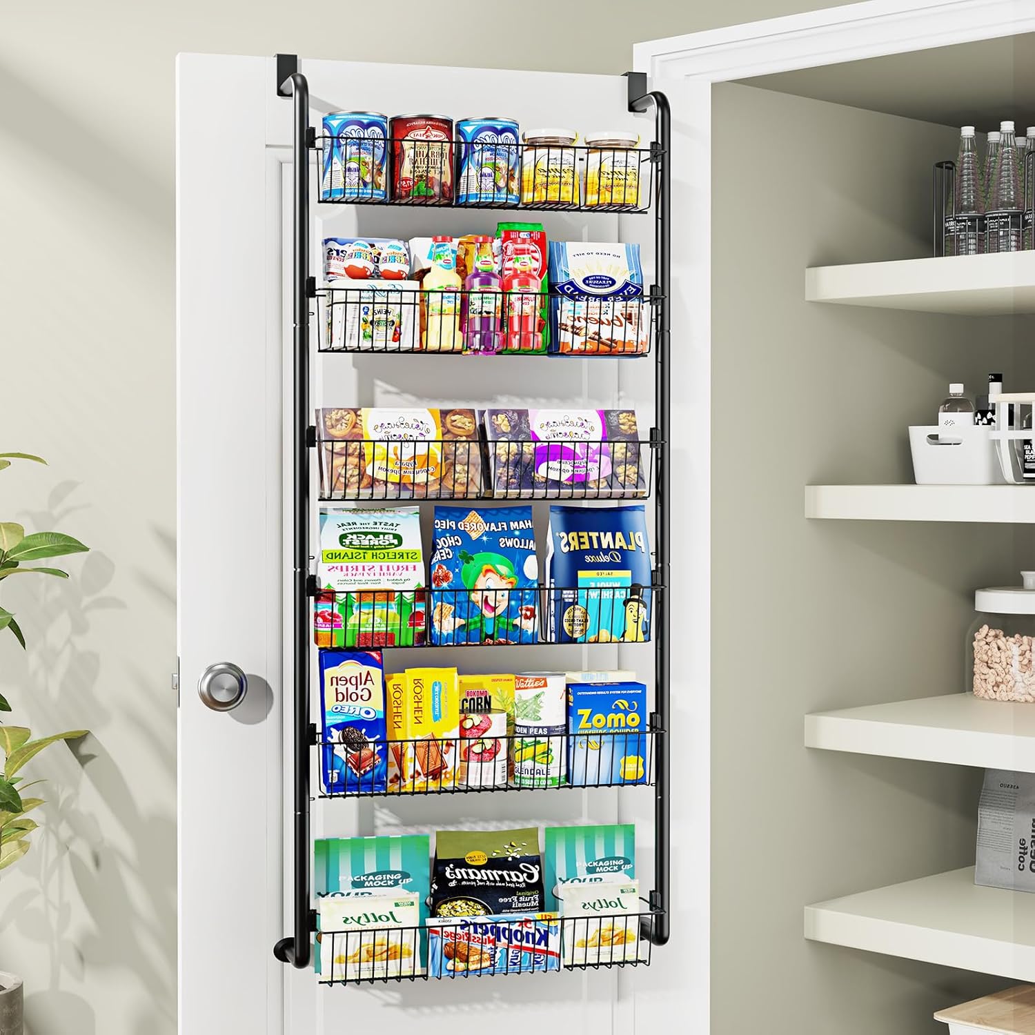 

8-& 6- Over The Pantry Organizer- Metal Hanging For Pantry , , & Bathroom Organization- Of Seasoning In &