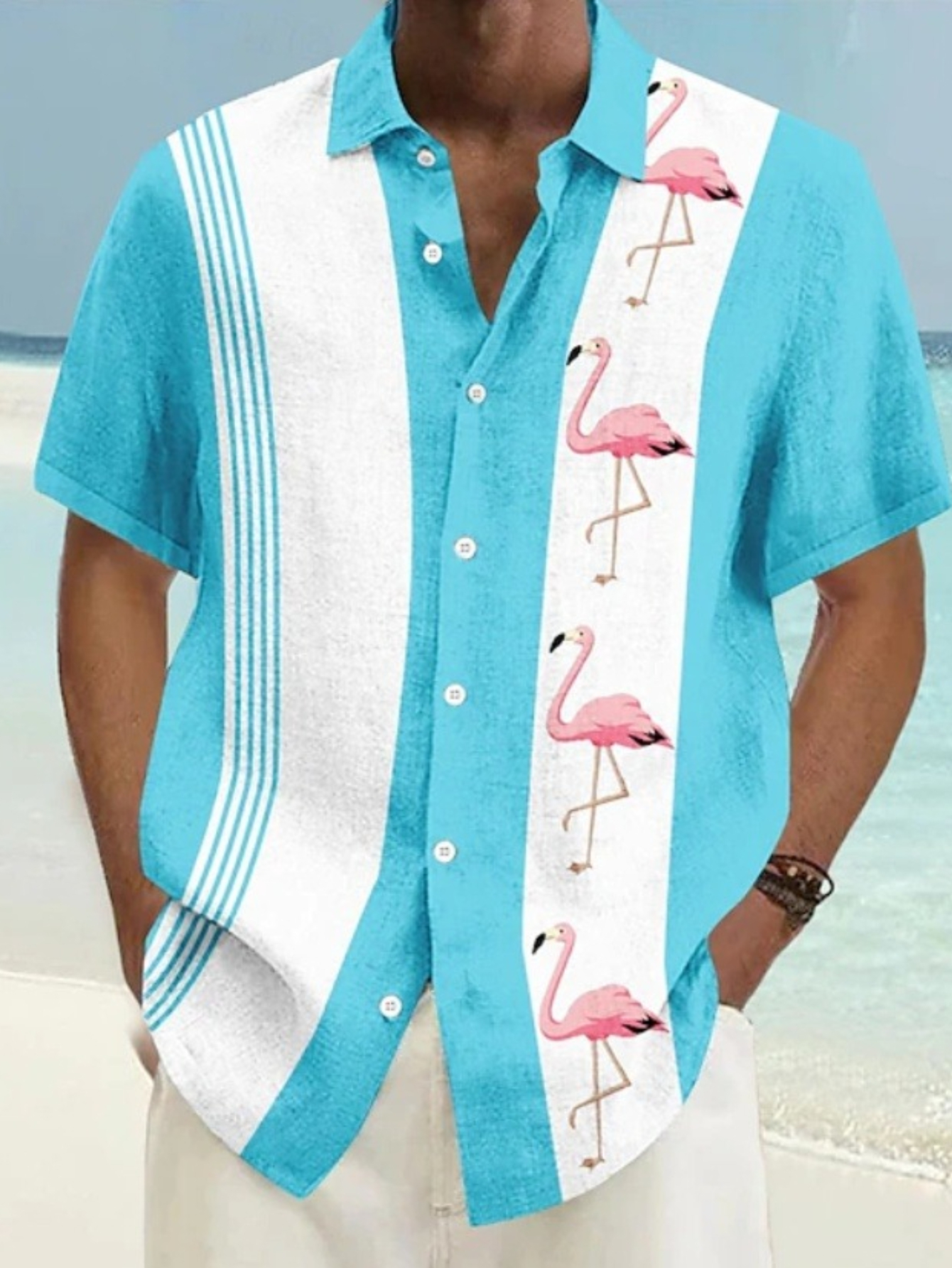 mens short sleeve shirt featuring a   short sleeves a turn collar and a regular f  perfect for celebrating the 250th anniversary   an   for summer   work parties beach trips vacations and as an ea