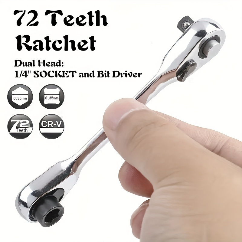 

72-tooth - , 1/4 And - Steel - Screwdriver And Tool