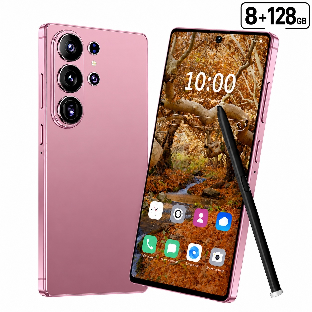 C25 Ultra Unlocked Phone | 6.8-inch Touch Tablet, 8+128gb Storage, Dual Standby, Front And Rear Hd Cameras, Built-, Ultra-long , Includes Headphones, Phone Case, Screen Protector, Type-c Data Cable