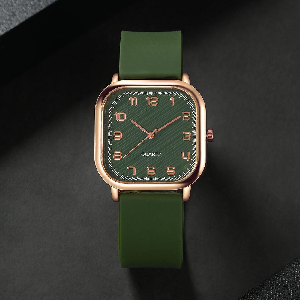 New Women's Quartz Watch, Square Dial Design