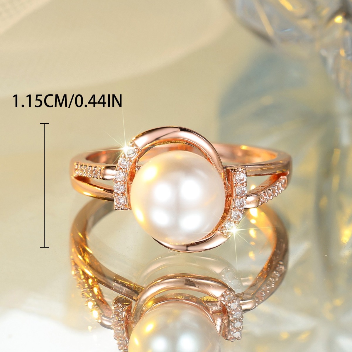 Men's Classic Wedding Style Round Zircon Ring