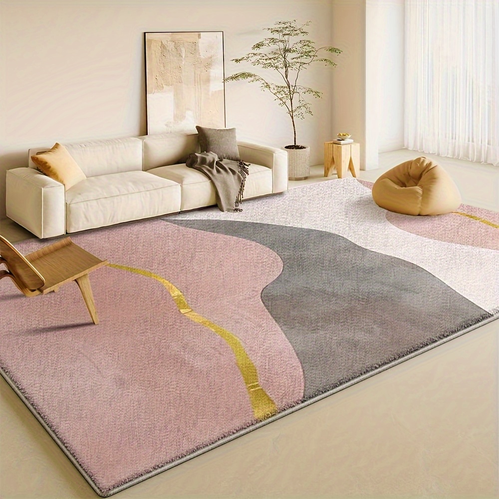 polyester welcome mat bedroom floor thick   room persian style rug luxurious decor   material ultra soft mat non slip machine washable living room bedroom office geometric   durable lightweight home  