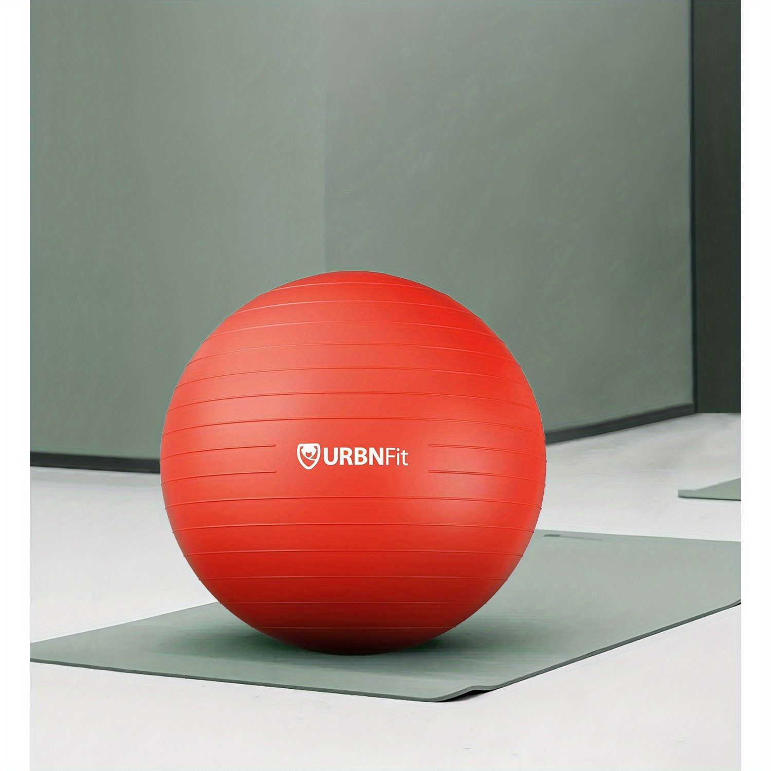 65cm Exercise Ball - -resistant Yoga Ball For Fitness, Pregnancy & Stability Training - Ball For Office, Home, Gym & Ball Chair - Red