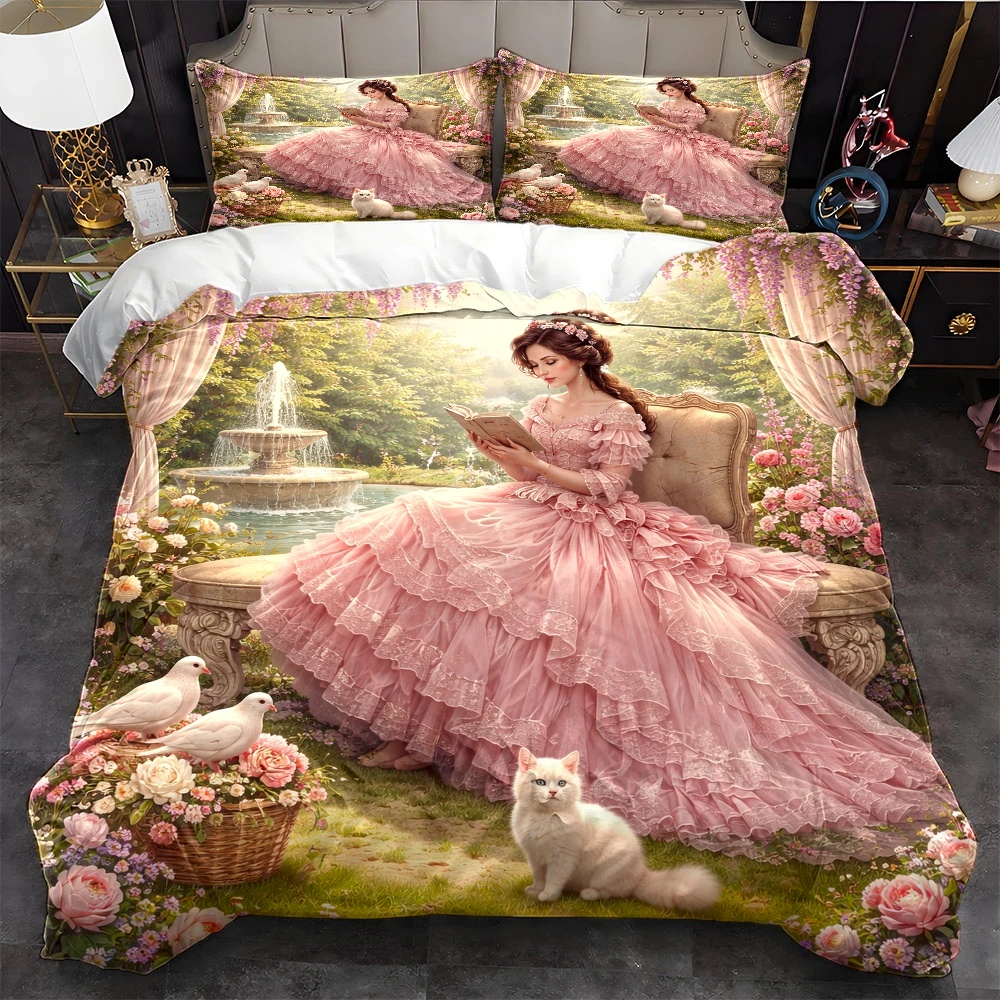 TEMU 3pcss Duvet Cover Set, 3pcss Bedding (1*duvet Cover   2*pillowcases), Suitable For And Machine Washable, Invisible Zipper Double Bedspread,