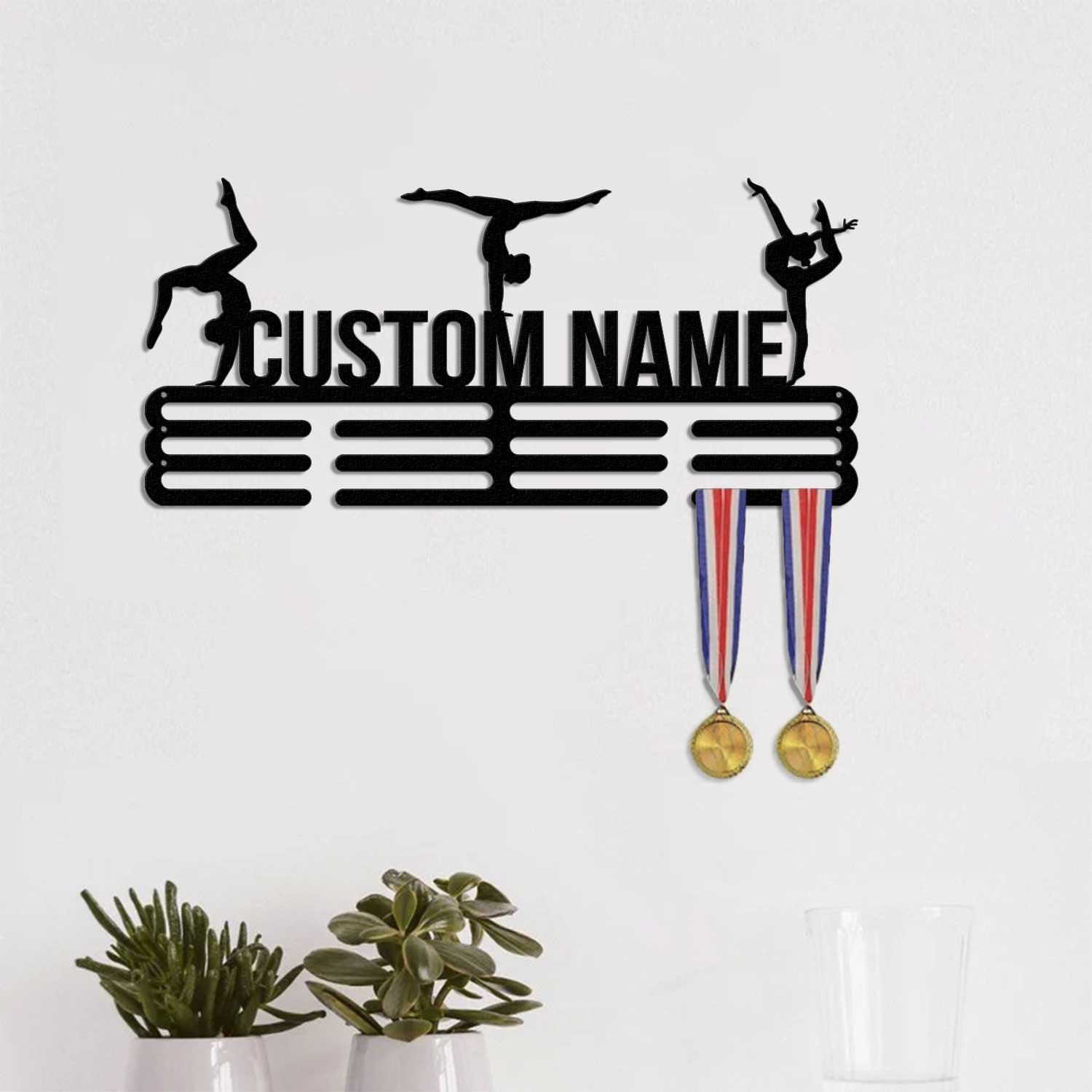 TEMU Porte-médaille de gymnastique pour fille, support d' pour médailles de gymnaste pour récompenses et , support d' à plusieurs niveaux pour