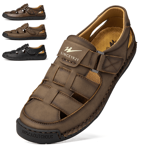 mens wide toe box fashion sandals mens sandals plus size summer beach mens sports slippers casual mens slippers
