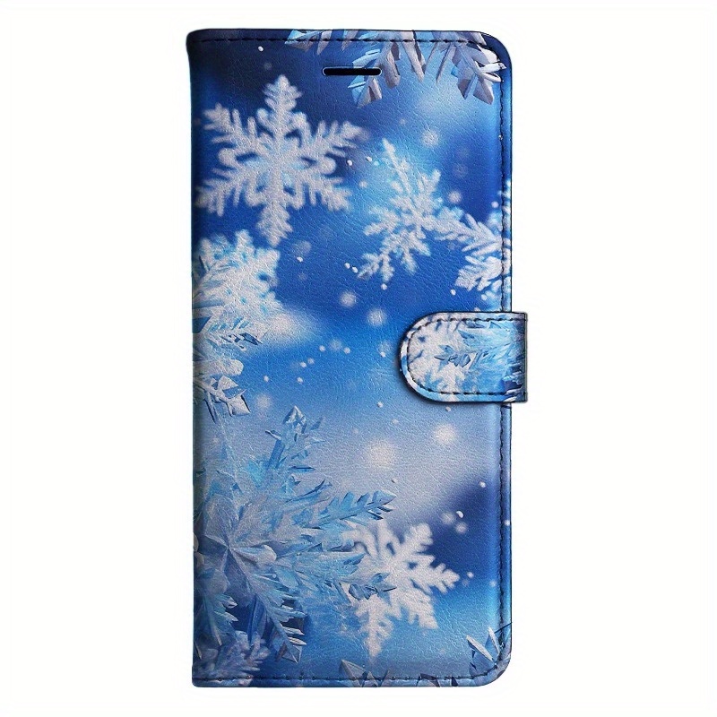 TEMU Phone Case: Snowflake F Flip Wallet Case For M10 A10s A20s A30s A50s A51 A71 A11 A31 A42 A12 A32 A52s A72 A22 A02 A13 A04s A53 A33 A23 A14 A34