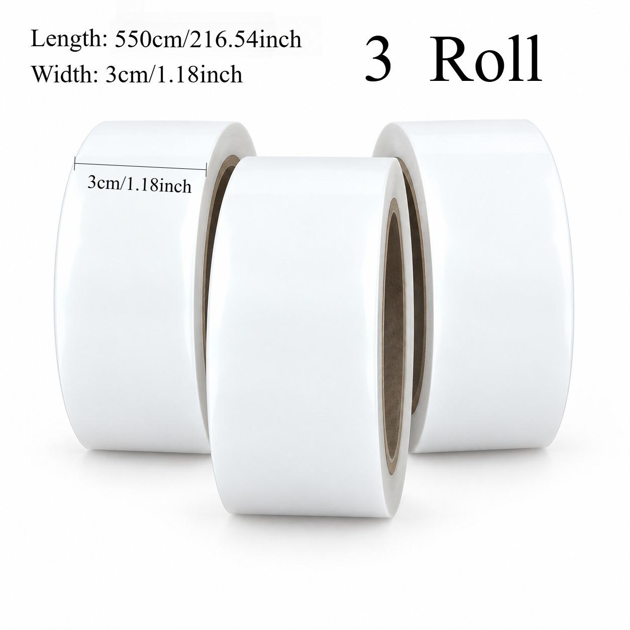 TEMU 3 Rolls 550cm Winter Sealing Tape, 1.18in Wide Strong Self-adhesive Transparent Weatherproof Strip, Waterproof Draft-proof Residue-free Seal For