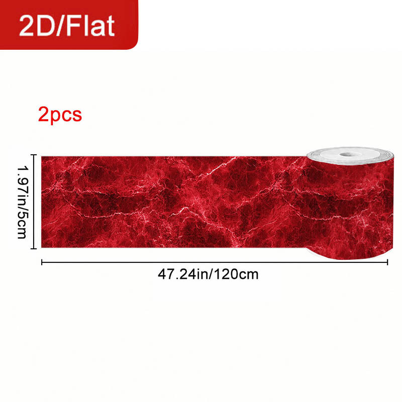 TEMU 2 Rotoli Nastro Autoadesivo Rimovibile 2D/Flat per Giunti, Tema Texture , Filo , Motivo Crepa, Sigillo e Decorazione, 47.2 X 1.96In (120 X 5Cm),