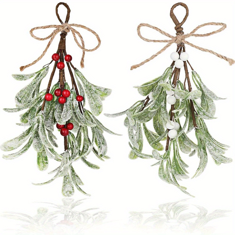 

1pc Christmas Decor, Artificial Ornament Hanging Decorations Glitter Christmas Tree Accessories Artificial Hanging Decoration For Tree Door