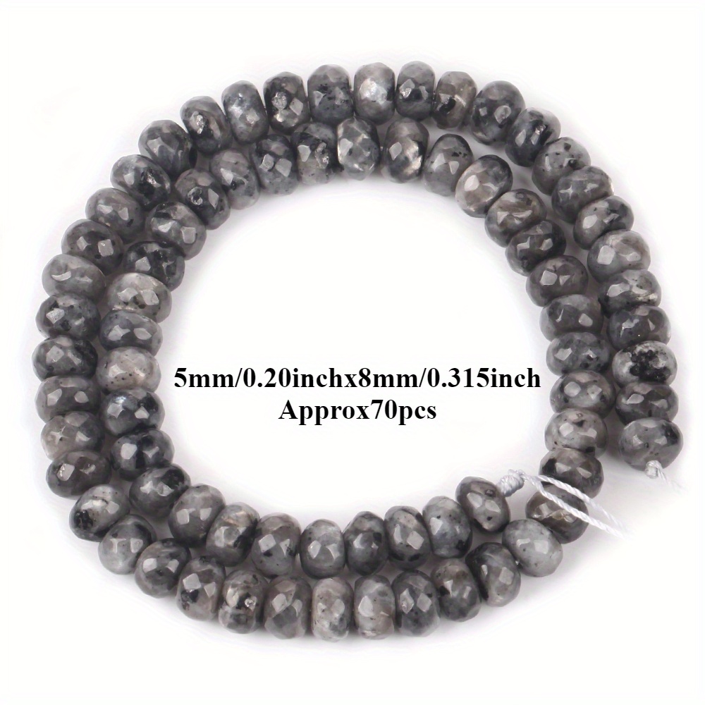 Natural Faceted Rondelle Stone Beads for Jewelry Making
