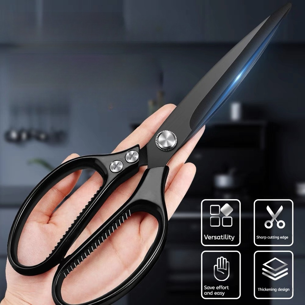 E-shop Hochbelastbare Mehrzweckschere aus Edelstahl, Grillschere zum Schneiden von Steak Knochen, scharfe Küchenschere