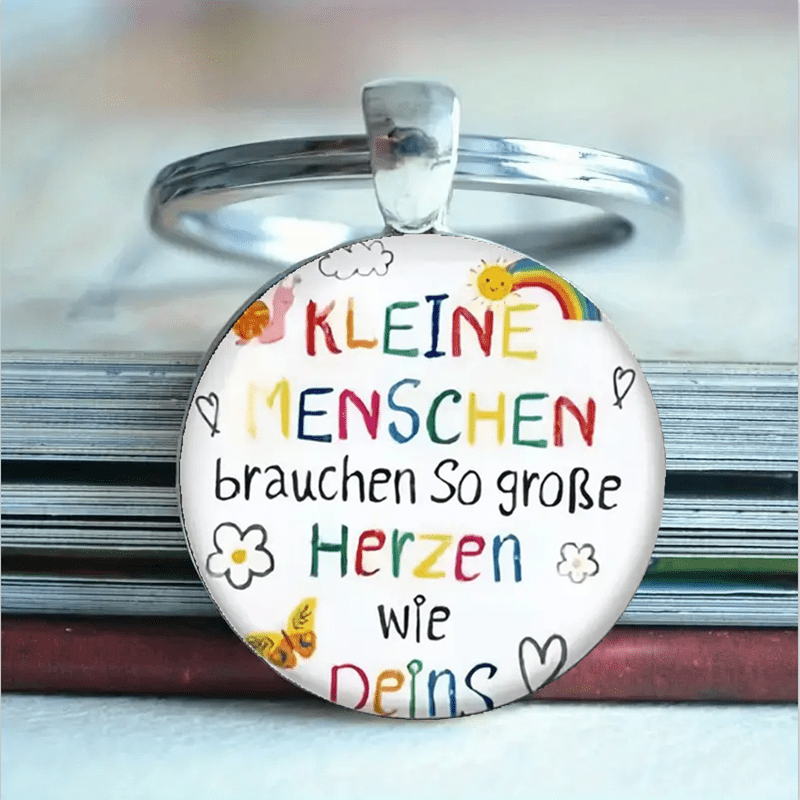 Heart German Thank You Alloy Keychain German Thank You Small Key Ring Gift For And Small Gift