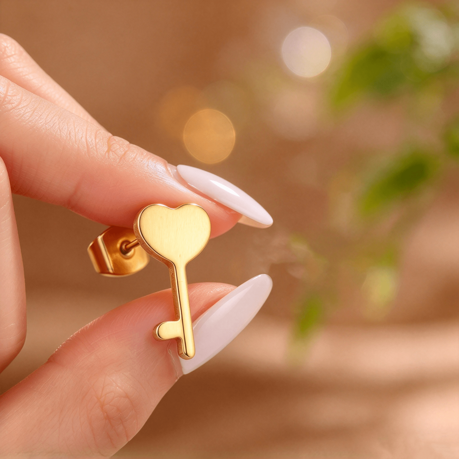 4pcs Unisex 18K Golden-Plated Vintage Earrings Set