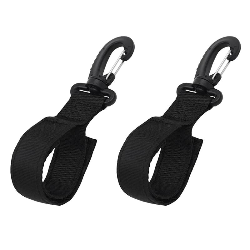 2pcs No Drill Sup Paddle Holder Clips - Heavy-duty Nylon & Plastic Kayak/paddleboard Paddle Suitable For Inflatable, Kayaks, Sup Boards - Webbing Clips (no Screws)