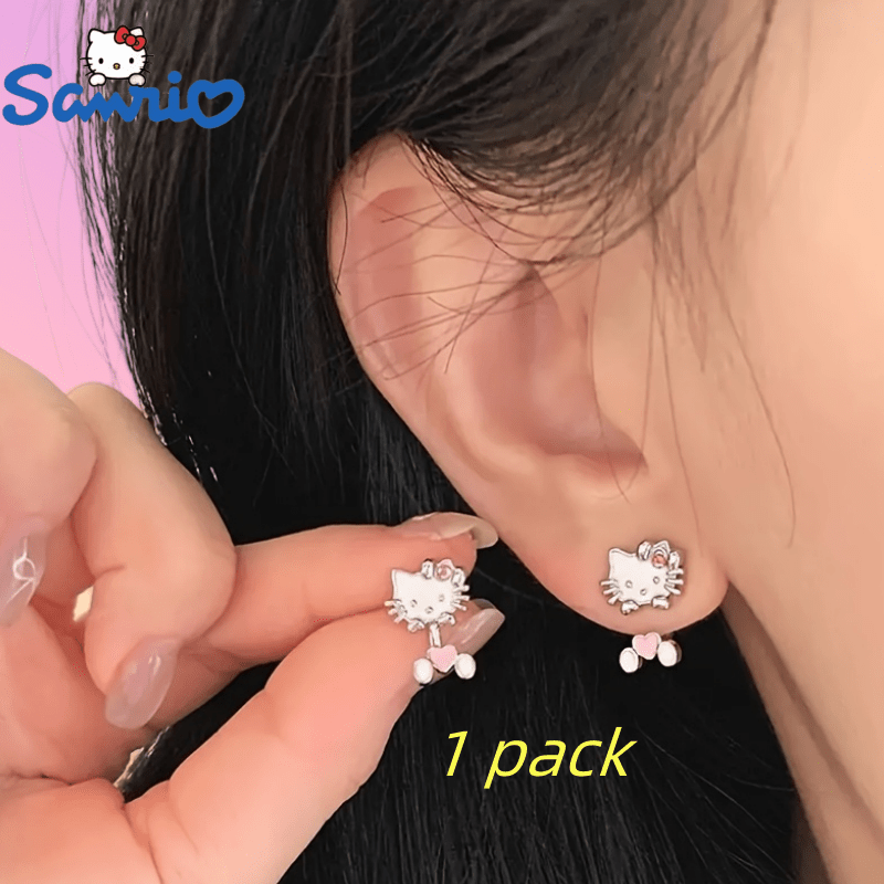 

Sanrio Hello Kitty Charm Earrings For Women - Cute Simple Alloy , Daily & Party Wear, Ideal Christmas Gift, All Compatible