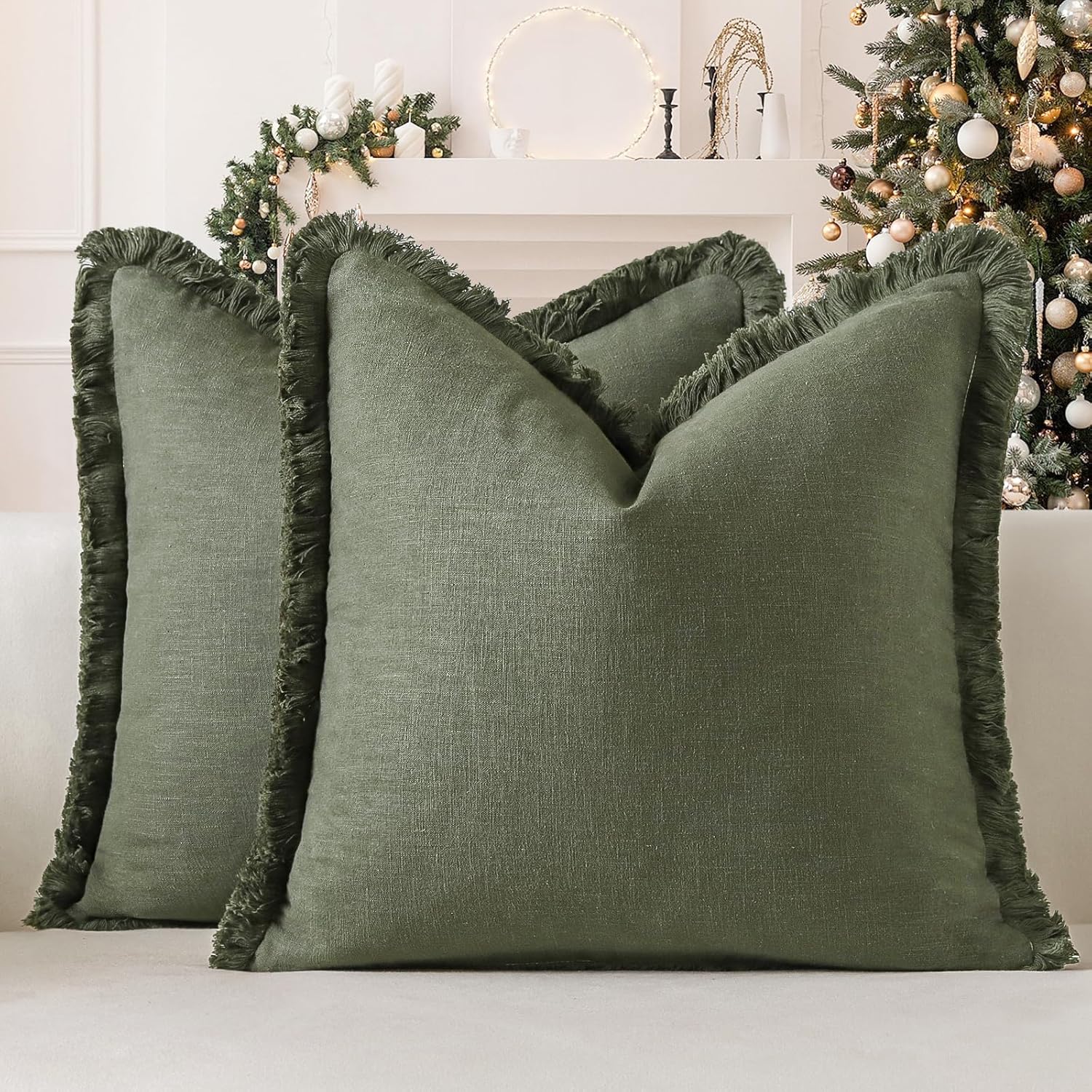 TEMU 2pcs Pillowcase Set (insert Not Included), Designed For European Home Aesthetics! Premium Natural Linen Fabric, Breathable And Cool, Comfortable