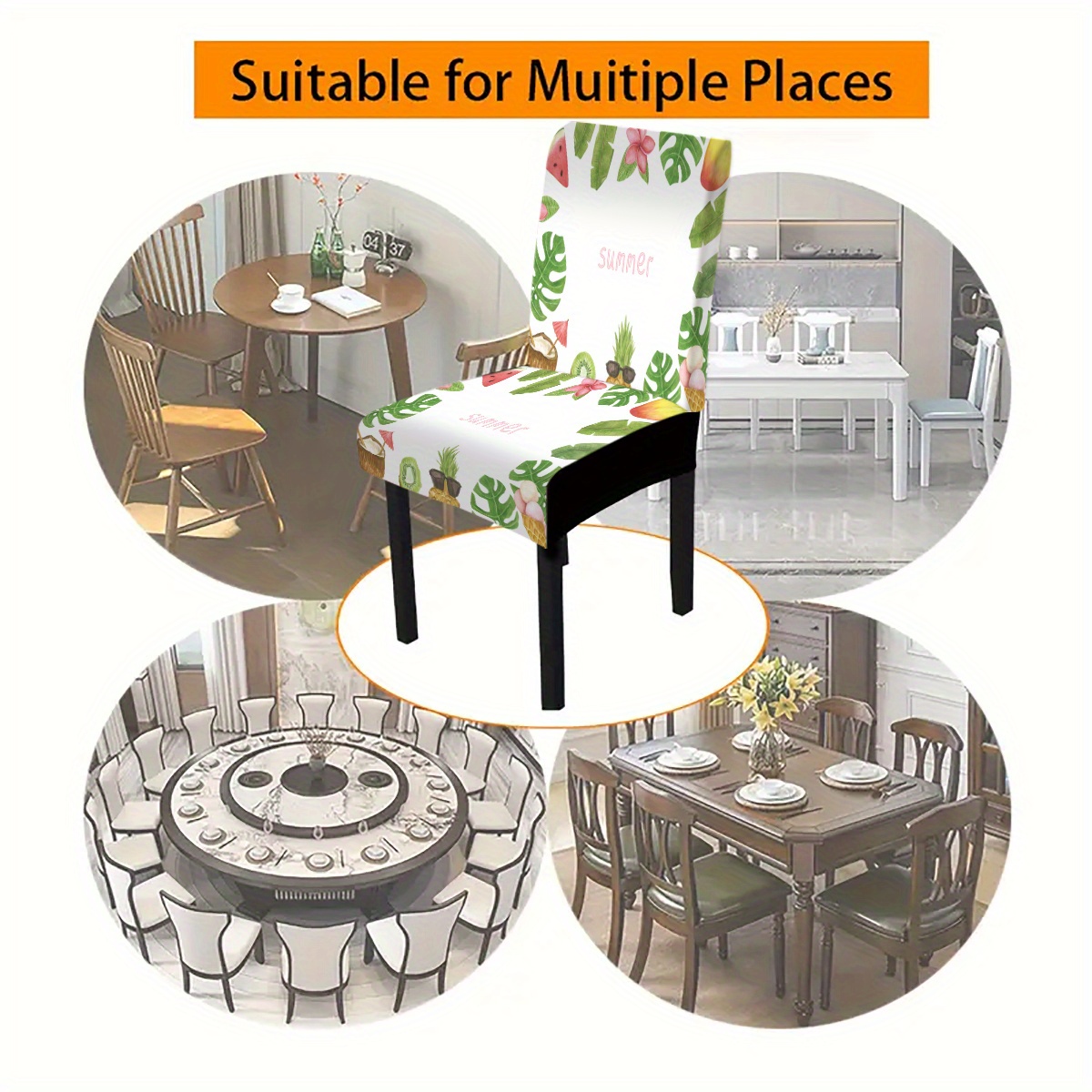 lemon floral print high elastic chair covers vibrant yellow Temu