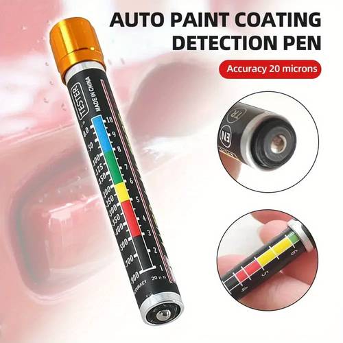 car paint thickness gauge a body damage detector with a magnetic tip scale indicator collision testing tool automotive accessory