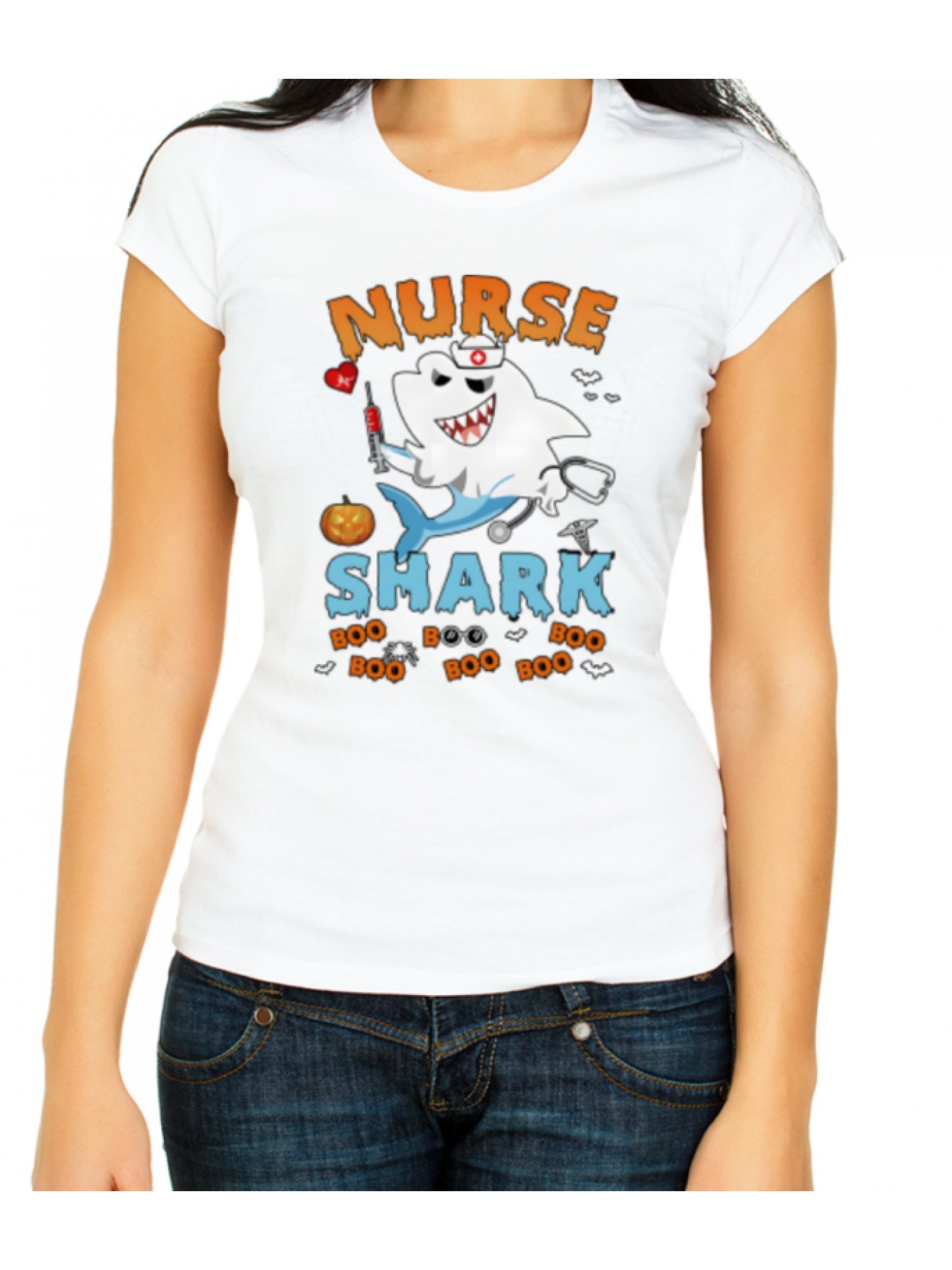 Retro Vintage Nurse Shark Doo Doo Doo Tshirt Nurse Gifts