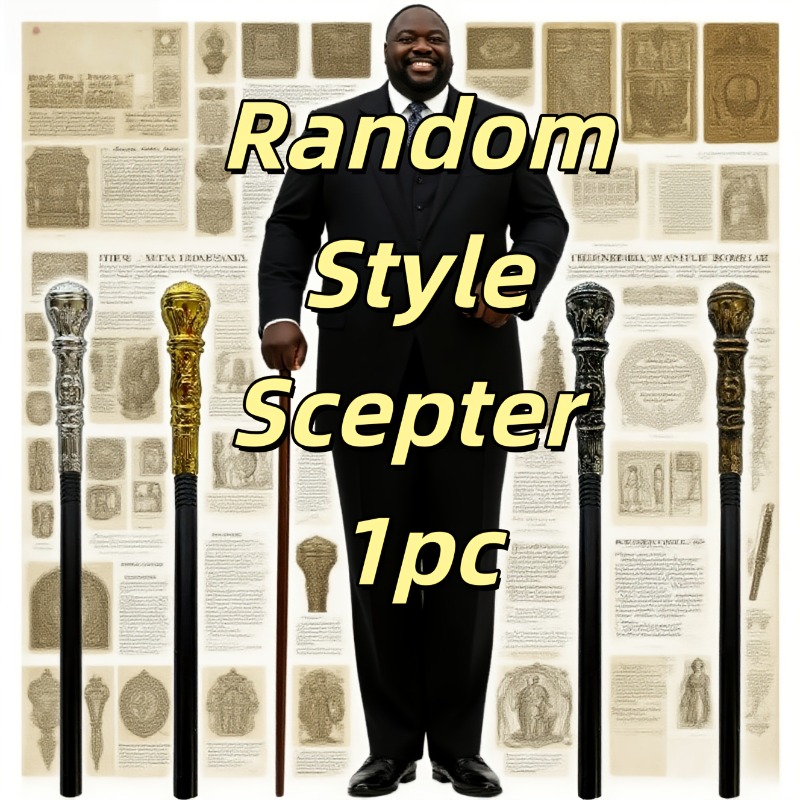 TEMU 1pc Random Staff - Detachable Cosplay Magic Wand, King's Scepter, Portable Costume Prop Staff, Suitable For Halloween Parties, Comic , And