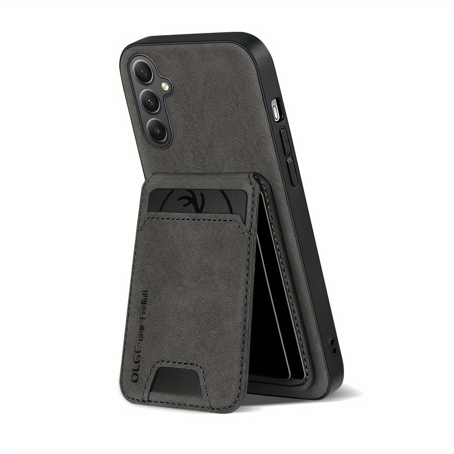 

Coque de Téléphone en Similicuir de Luxe avec Porte-Cartes pour Samsung A55/A35/A25/A15/A05S/A54/A34/A24/A14/A53/A33/A23/A13/A52/A32/A12/A22/A51/A71