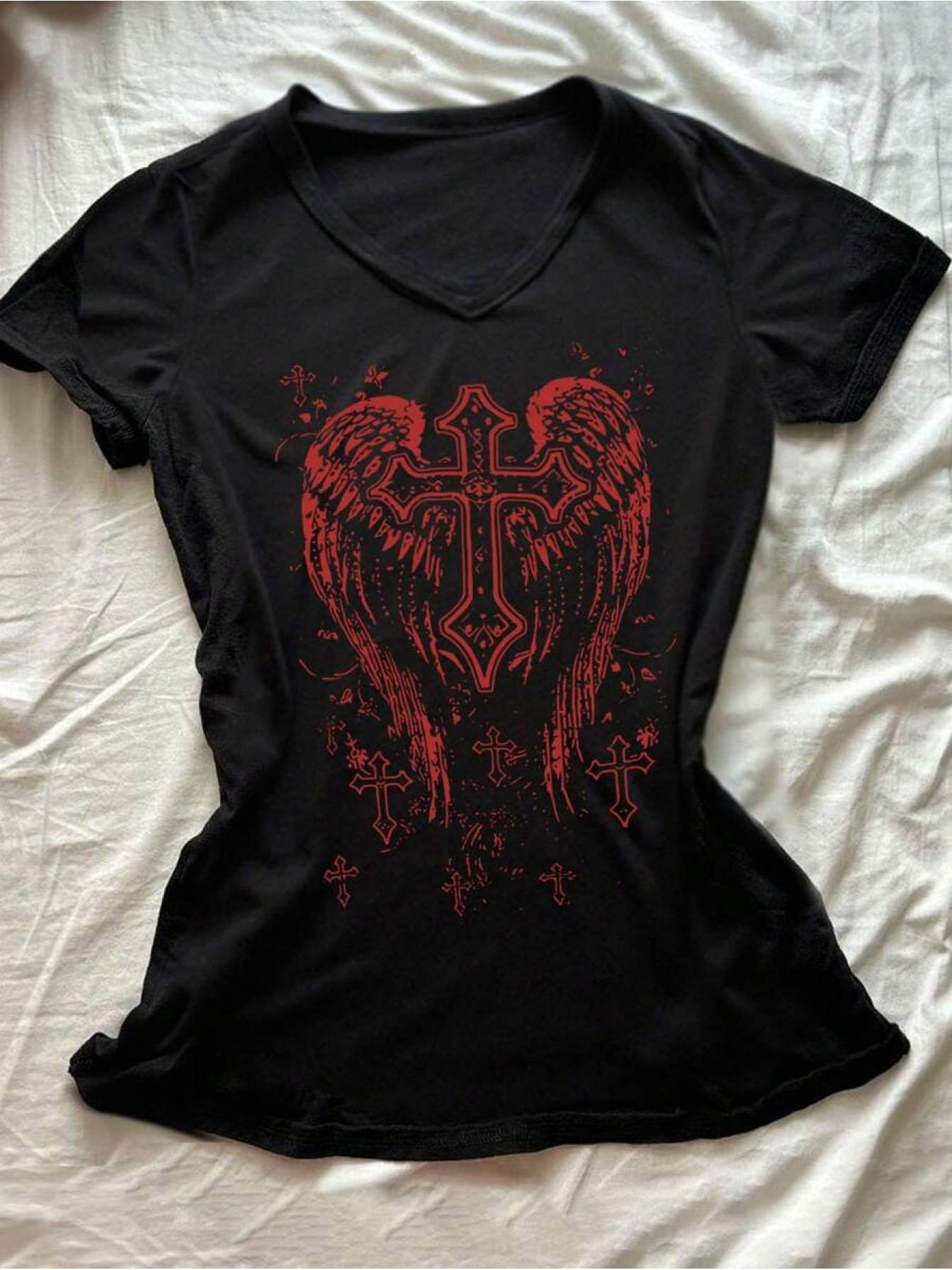 cross shirt y2k sold on Temu United States