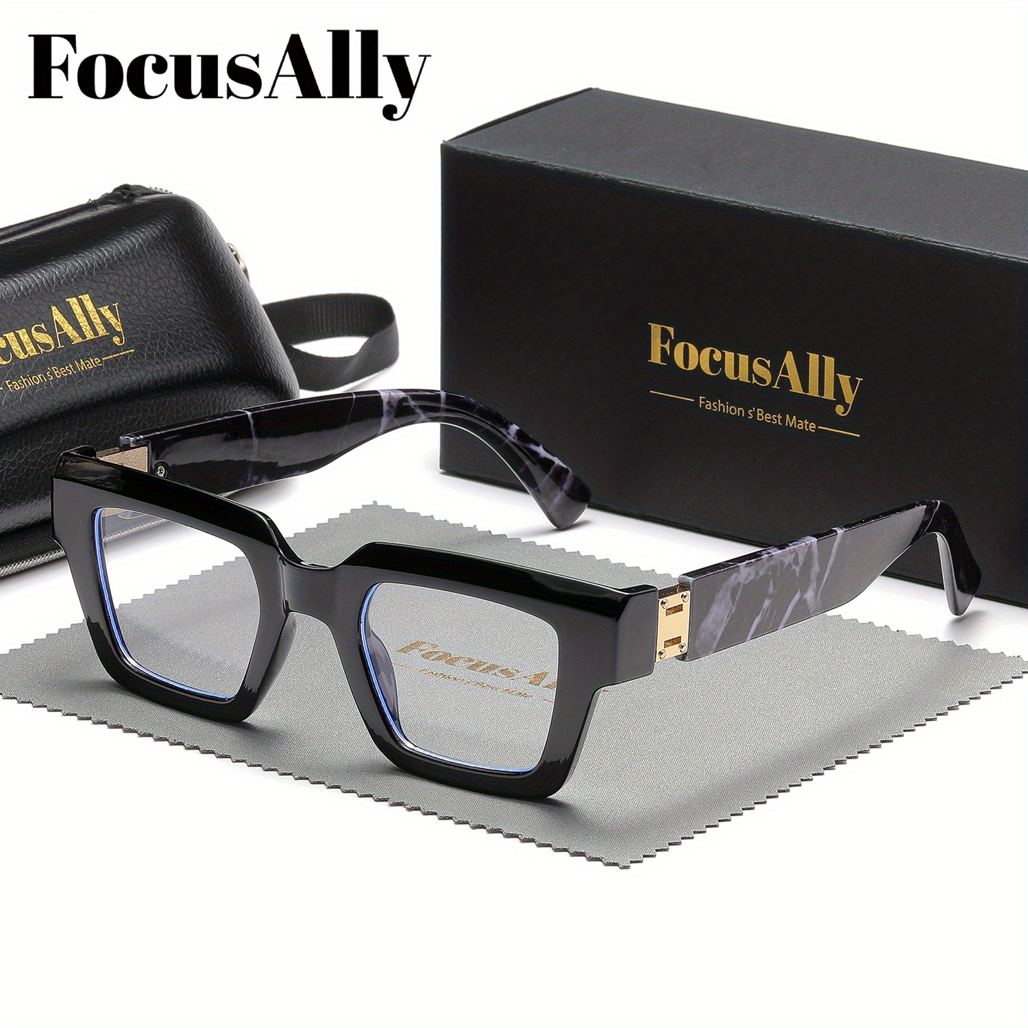 2d Flat, Focusally Unisex Photography Fashion Flat Decorative Glasses