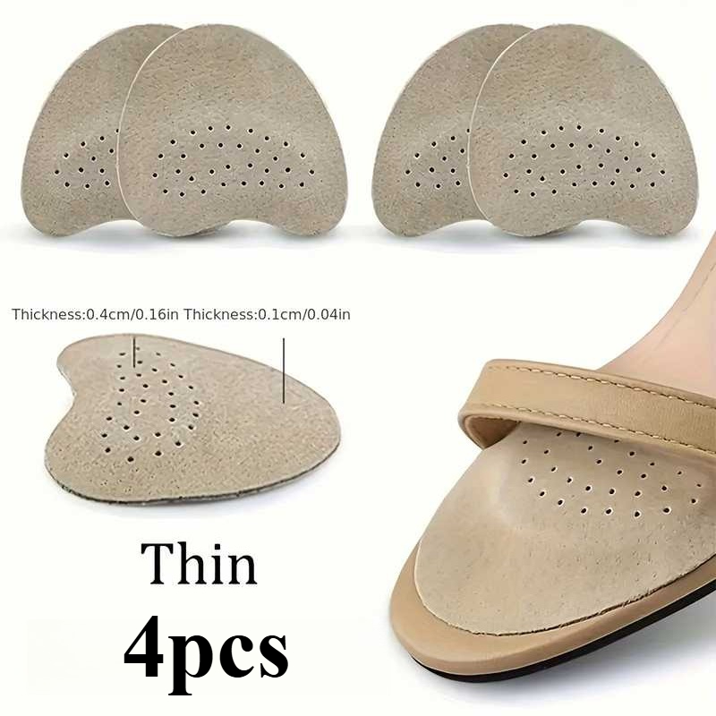 TEMU 4pcs Summer Slippers Anti-slip Stickers, Pads, Women's High Heels, Soft Cushioning Sweatproof And Anti-slip Insoles