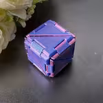 1PC-3D打印可变形折叠魔方小摆件—缓解焦虑,解压,办公室摆件,携带注意力辅助神器,无聊克星,携带方便,锻炼思维能力,炫酷色彩,创意新奇圣诞、新年、各种节日礼物。