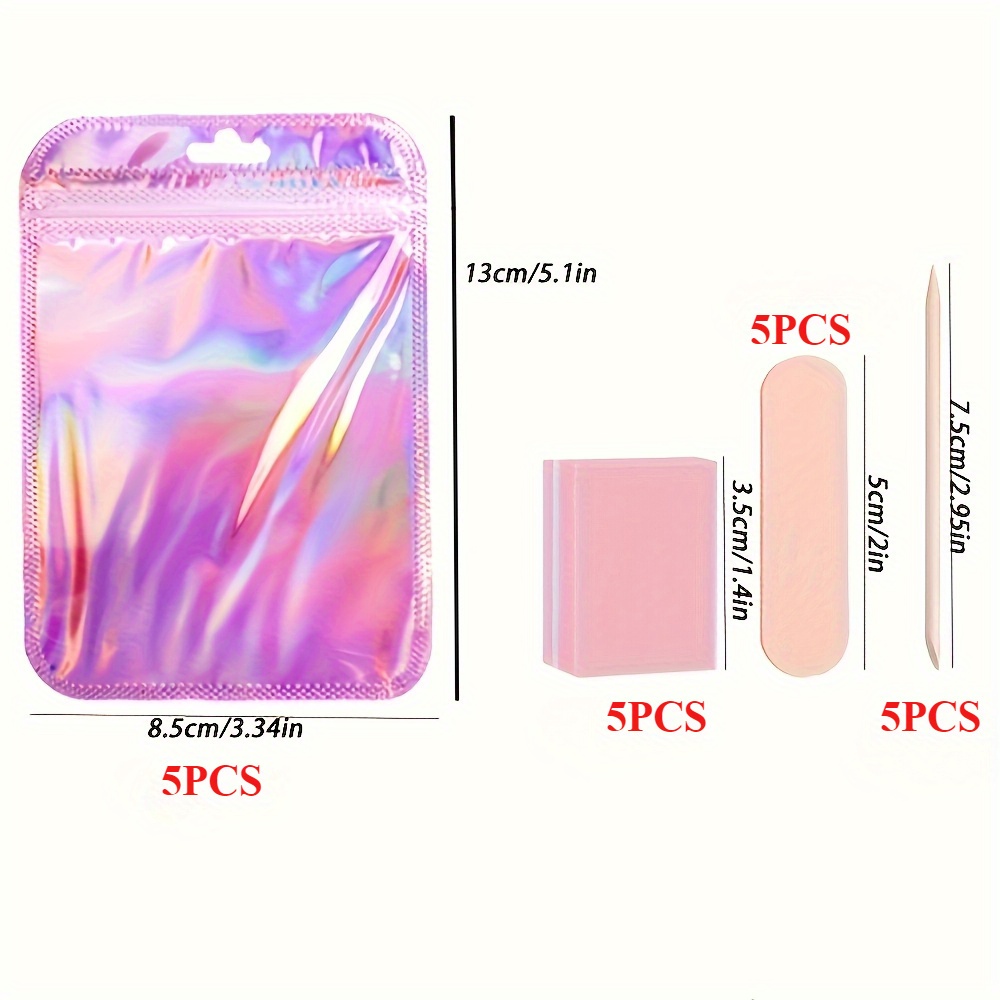 Image of 20/80pcs Manicure Tool Kit, Mini Nail File, Polishing Pad And Stick - Odorless, Suitable For Polishing And Nail Care