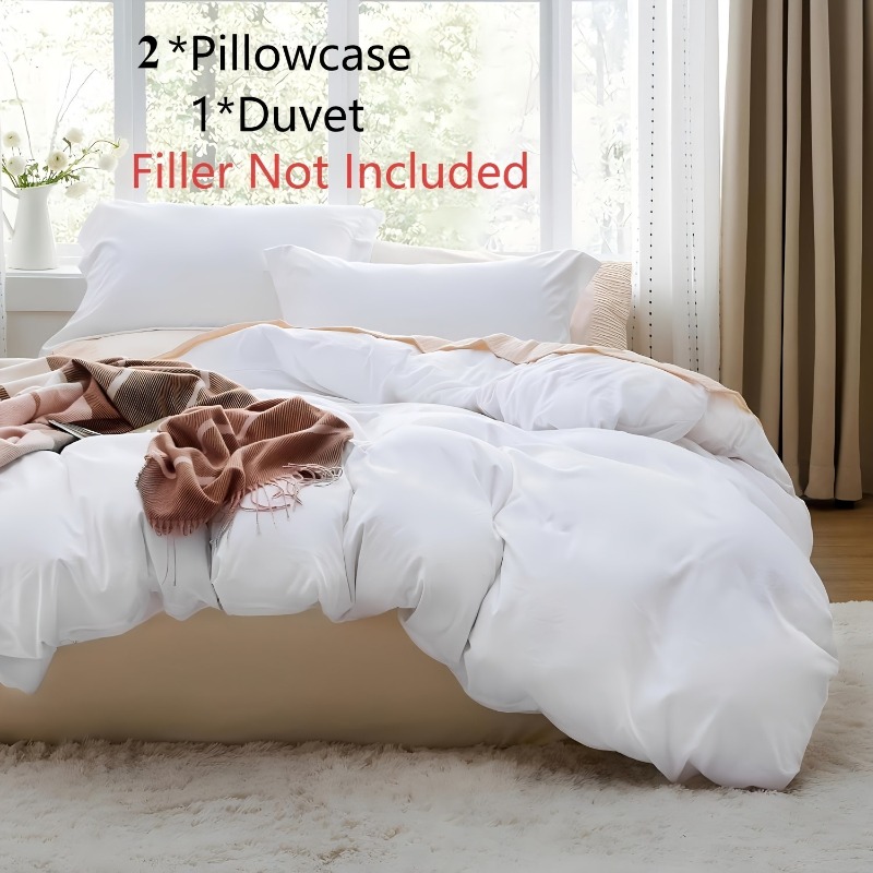 2/3 Pack 100% Cotton Duvet Cover Set With Pillow Covers, Grey White Zipper Bedding, Soft Wrinkle Resistant, Multiple Sizes 90x200-200x220cm